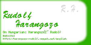 rudolf harangozo business card